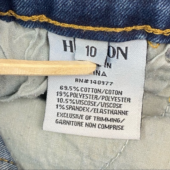 Hudson Distressed Whiskered Cuffed Denim Short - Picture 6 of 9